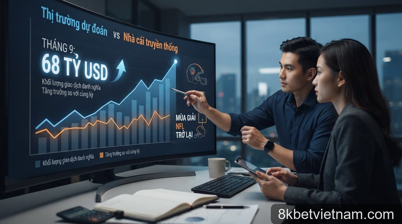 Thị trường dự đoán vs. Nhà cái: Phân tích dữ liệu tăng trưởng 68 tỷ USD trong tháng 9