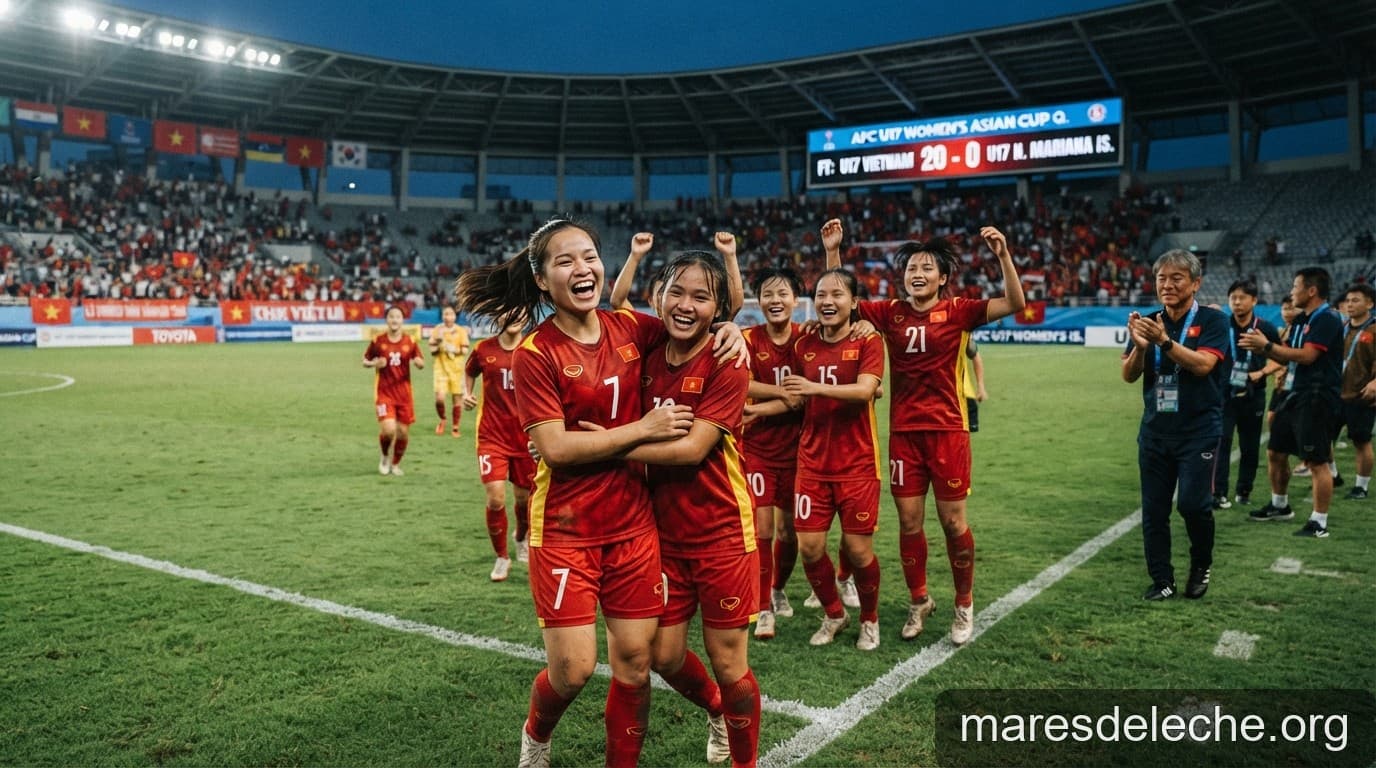 U17 nữ Việt Nam tạo địa chấn châu Á: Chiến thắng 20-0 và tham vọng vươn tầm
