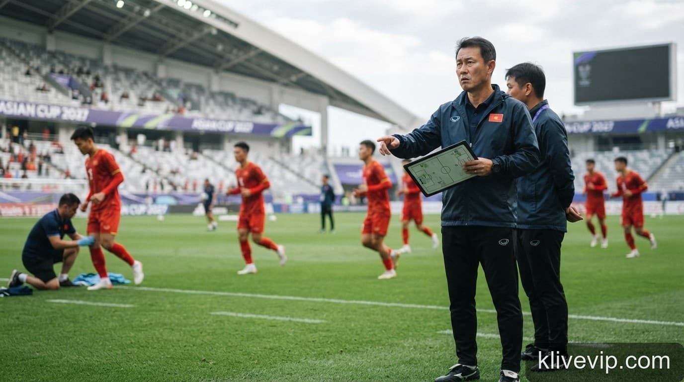 Asian Cup 2027 chốt lịch thi đấu: HLV Kim Sang-sik đối mặt bài toán nhân sự cấp bách